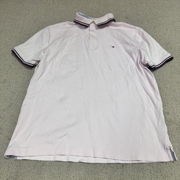 Tommy Hilfiger Polo Pink Short Sleeve Men’s Size Medium - Picture 1 of 12